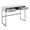 Franklin console table in Grey Metal, Grey Wood, product view, featuring storage