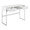 Franklin Contemporary Console Table in White Metal and White Wood — product view (photo 2)
