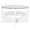 U Shaped Contemporary Coffee Table in White — front view
