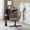 Gemma 22" Contemporary Metal Side Table in Matte Black From Grandview Gallery — lifestyle photo 1