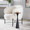 Gemma 22" Contemporary Metal Side Table in Matte Black From Grandview Gallery — lifestyle photo 2