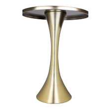 Lenuxe table in Gold Metal, close-up detail, featuring metal design