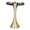 Lenuxe 24" Contemporary Metal Accent Table in Gold Metal From Grandview Gallery — detail view (photo 2)