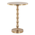 Bora 26.75" Contemporary Metal Accent Table in Gold Metal From Grandview Gallery — product view