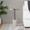 Symbol table in Concrete, Black Steel, close-up detail, featuring metal design