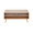 Astro coffee table in Natural Wood, White Wood, back view, featuring wood frame and storage