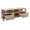 Folia TV stand in Natural Wood, Black Steel, product view, featuring storage