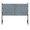 Matisse bedroom furniture in Black Metal, Blue Fabric, front view, featuring metal design and fabric design