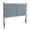 Braided Matisse Queen Size Headboard in Black Metal and Blue Fabric — product view