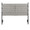 Matisse bedroom furniture in Black Metal, Cream Fabric, front view, featuring metal design and fabric design