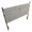 Braided Matisse Queen Size Headboard in Black Metal and Cream Fabric — lifestyle photo 1