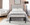 Braided Matisse Queen Size Headboard in Black Metal and Cream Fabric — lifestyle photo 3