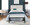 Matisse bedroom furniture in Black Metal, Cream Sherpa Fabric, featuring metal design