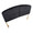 Lindsey bedroom furniture in Gold Steel, Black Velvet, top view, featuring velvet design