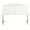 Lindsey bedroom furniture in Gold Steel, Cream Velvet, front view, featuring velvet design
