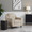 Carly accent chairs & seating in Espresso Wood, Beige Fabric, featuring wood frame