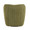 Finley accent chair in Green Fabric, Black Metal, back view, featuring swivel
