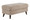 Carly ottoman in Espresso Wood, Beige Fabric, product view, featuring wood frame