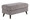 Carly Upholstered 44" Contemporary Bench Ottoman in Espresso Wood and Pewter Fabric — product view (photo 3)
