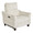 Slope accent chairs & seating in Espresso Wood, Cream Fabric, product view, featuring upholstered seat