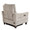 Slope accent chairs & seating in Espresso Wood, Pewter Fabric, back and side view, featuring upholstered seat