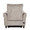 Slope accent chairs & seating in Espresso Wood, Pewter Fabric, back view, featuring upholstered seat