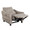 Slope accent chairs & seating in Espresso Wood, Pewter Fabric, close-up detail, featuring upholstered seat