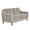 Carly accent chairs & seating in Espresso Wood, Pewter Fabric, product view, featuring upholstered seat