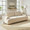 Kipton accent chairs & seating in White Fabric, Walnut Wood, featuring upholstered seat