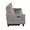 Slope accent chairs & seating in Espresso Wood, Pewter Fabric, side view, featuring fabric design