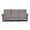 Slope Upholstered Contemporary Power Sofa in Espresso Wood and Pewter Fabric — back view