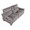 Slope accent chairs & seating in Espresso Wood, Pewter Fabric, close-up detail, featuring storage