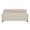 Willow accent chairs & seating in Espresso Wood, Sand Fabric, back view, featuring upholstered seat and tufted upholstery