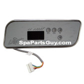 LA Spas Topside Control Panel Spa  # PL-49530_PL-49534 Includes Overlay 4 Button 1 Pump