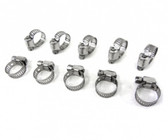 10 Pack Hose Clamps 3/4" - 1 1/4"  Clamp For Spa, Hot Tub, Manifold, Pool, Auto