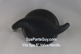 Vita Spa Handle Cap For 2" Diverter Valve Dark Graphite Gray Width 5" 30212065-H04