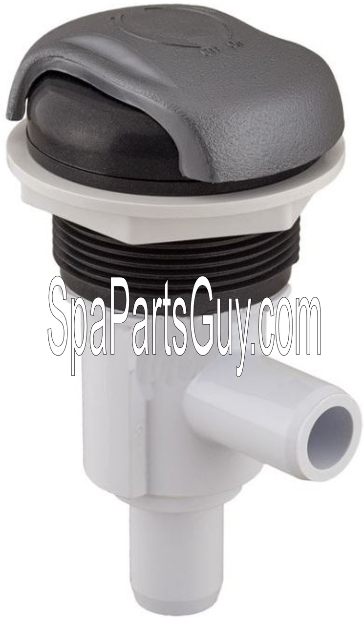 Lifesmart Spa Valve On/Off 3/4" Barb Graphite Gray/Silver Spa Parts Guy