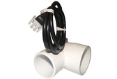 Q12DS Harwil Spa Flow Switch 1/2" With 2"x2" 90 Degree PVC Fitting w/ 36" Cord & 2 pin Amp Plug