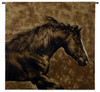 Eastward Gallop by Robert Dawson | Woven Tapestry Wall Art Hanging | Graceful Running Wild Stallion Equestrian Artwork | 100% Cotton USA Size 53x51 Wall Tapestry