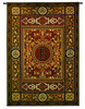 Monogram Medallion B | Woven Tapestry Wall Art Hanging | Ornate Symmetric Mosaic Artwork with Decorative Letter “B” | 100% Cotton USA Size 75x53 Wall Tapestry