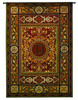 Monogram Medallion D | Woven Tapestry Wall Art Hanging | Ornate Symmetric Mosaic Artwork with Decorative Letter “D” | 100% Cotton USA Size 75x53 Wall Tapestry