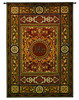 Monogram Medallion Mc | Woven Tapestry Wall Art Hanging | Ornate Symmetric Mosaic Artwork with Decorative “Mc” | 100% Cotton USA Size 75x53 Wall Tapestry