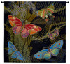 Woodland Butterfly by Julianna James | Woven Tapestry Wall Art Hanging | Colorful Textured Nature Mosaic Artwork | 100% Cotton USA Size 53x53 Wall Tapestry