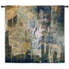Collision | Woven Tapestry Wall Art Hanging | Mottled Dripped Streaked Dabbed and Imprinted Abstract Artwork | 100% Cotton USA Size 53x53 Wall Tapestry