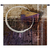 Vibration | Woven Tapestry Wall Art Hanging | Rugged Industrial Abstract Design with Violet Tones | 100% Cotton USA Size 85x53 Wall Tapestry