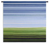 One's Perspective | Woven Tapestry Wall Art Hanging | Contemporary Striped Landscape Field Gradient Artwork | 100% Cotton USA Size 53x53 Wall Tapestry