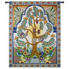 Árboles de la Vida | Woven Tapestry Wall Art Hanging | Latin Tree Of Life with Colorful Christian Imagery | 100% Cotton USA Size 68x52 Wall Tapestry