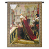 A Little Prince Likely in Time to Bless a Royal Throne by Edmund Blair Leighton | Woven Tapestry Wall Art Hanging | Romantic Medieval Royal Theme | 100% Cotton USA Size 38x31 Wall Tapestry