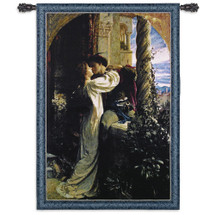 Romeo and Juliet by Sir Francis Dicksee | Woven Tapestry Wall Art Hanging | Romantic Victorian Shakespeare Scene | 100% Cotton USA Size 53x36 Wall Tapestry