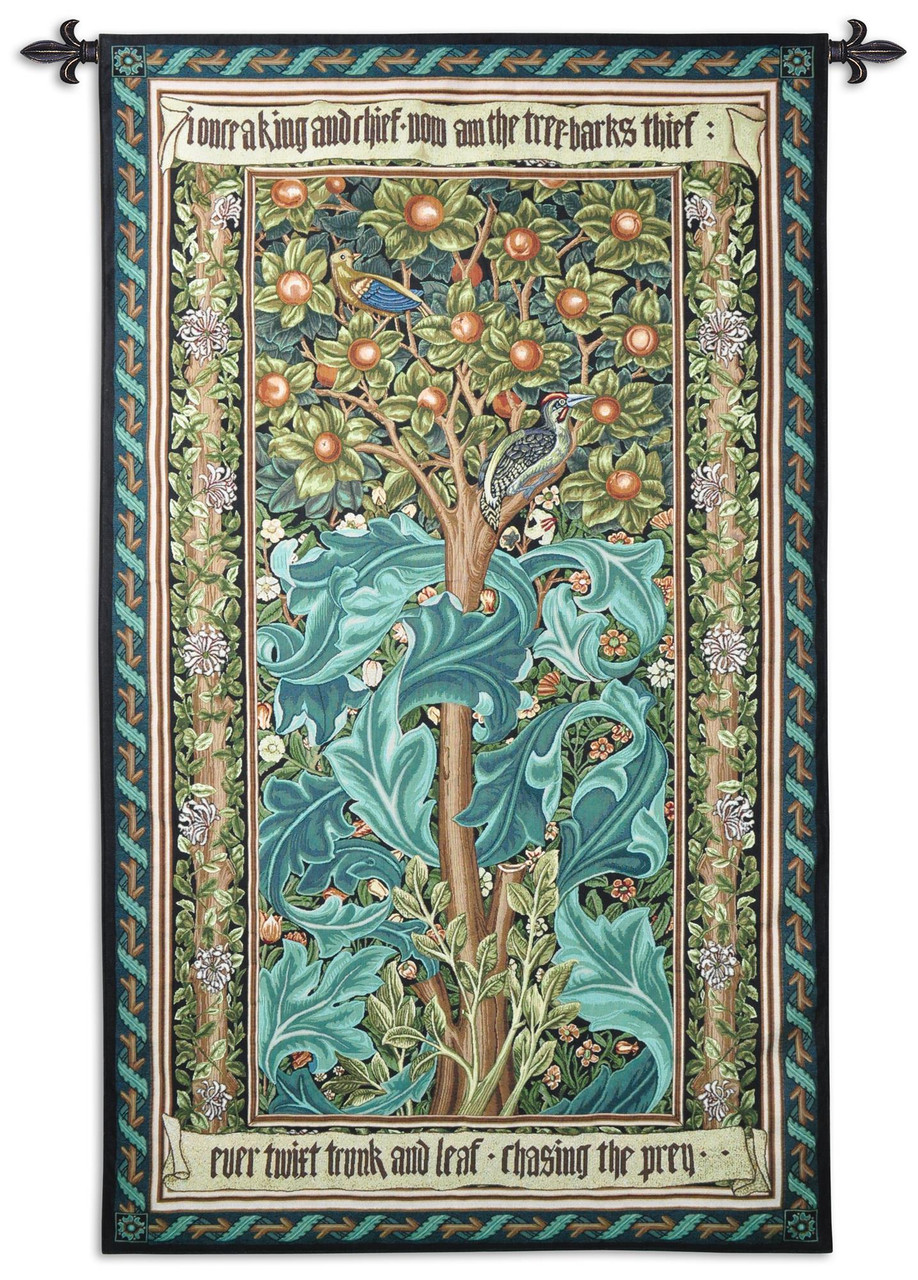 Woodpecker Green By William Morris Arts And Crafts Style Woven
